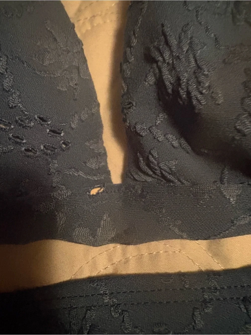 Cupshe Blue Textured Lace Bikini Set